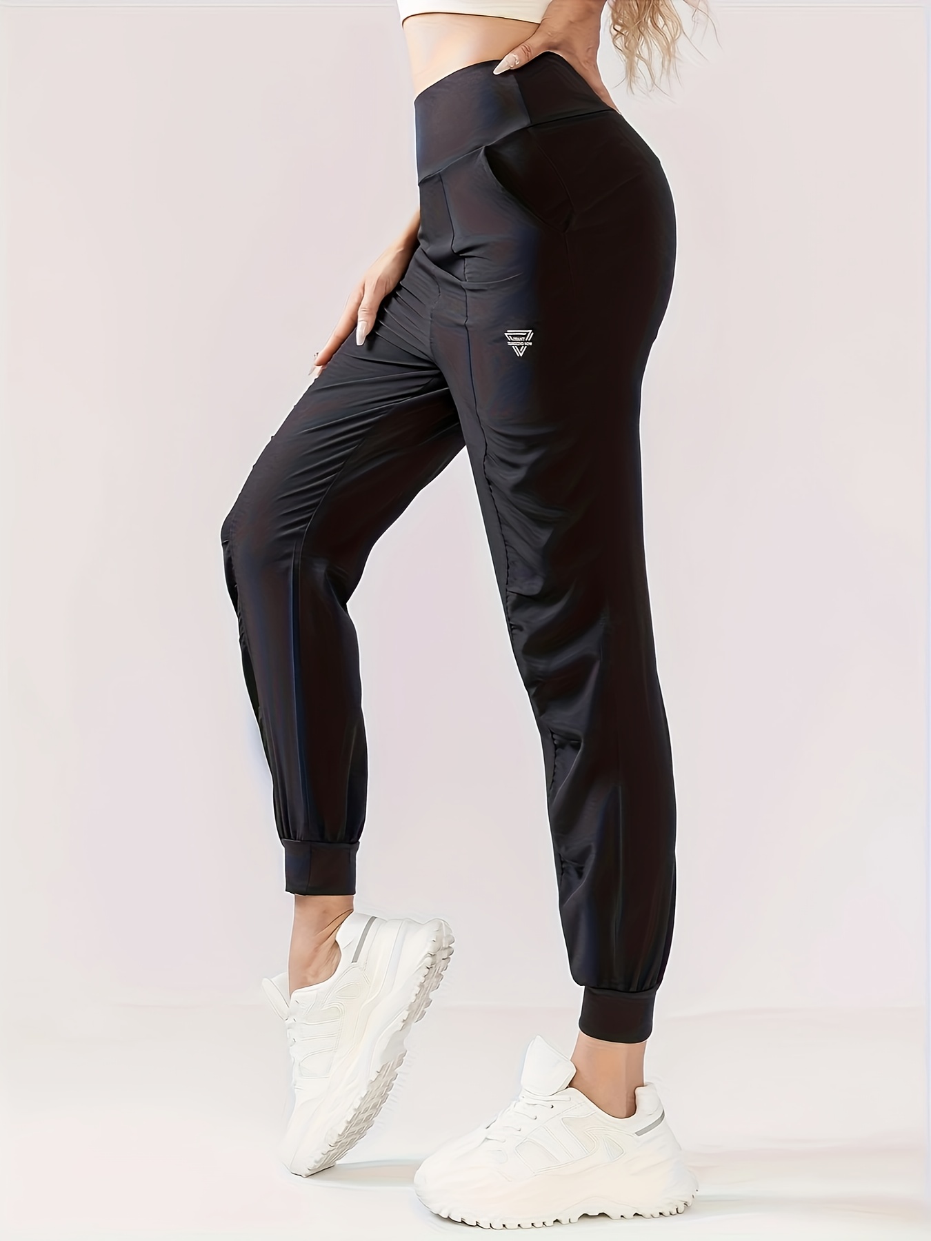 Yoga Fitness Drawing - กางเกงวอร์มลำลองผู้หญิงทรงหลวม รุ่นใหม่สำหรับฤดูใบไม้ผลิและฤดูใบไม้ร่วง เอวสูง ระบายอากาศ แห้งเร็ว เหมาะสำหรับโยคะ
