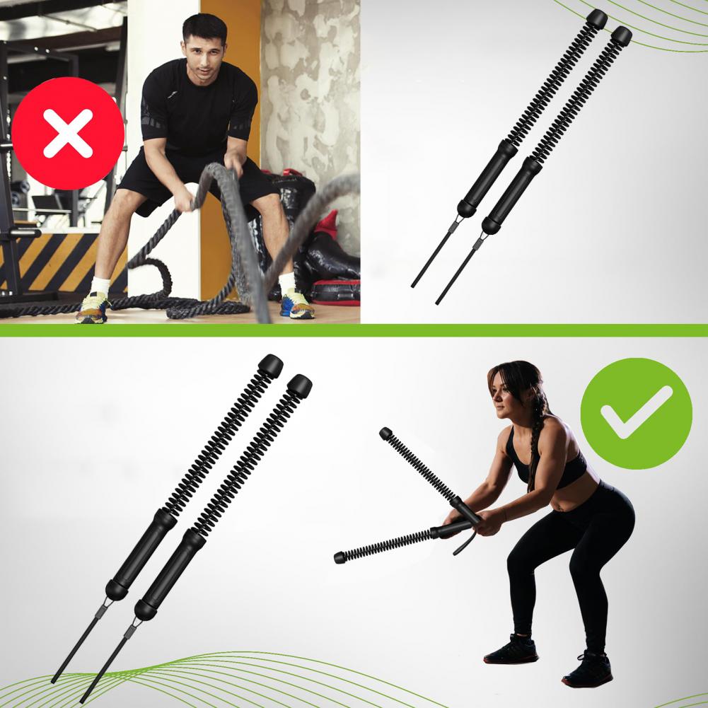 เชือกออกกำลังกายแบบไร้สาย 1 คู - Battle Rope Exercise บทวิจารณ์และราคา