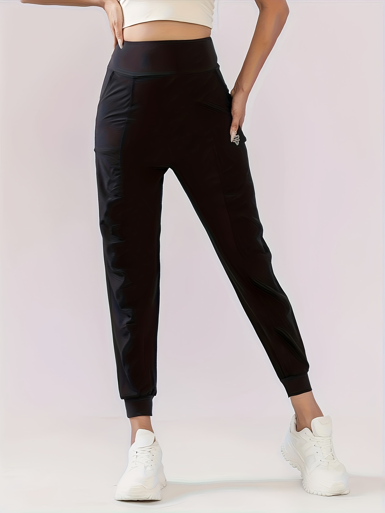 กางเกงวอร์มลำลองผู้หญิงทรงหลวม - Yoga Fitness Drawing บทวิจารณ์และราคา