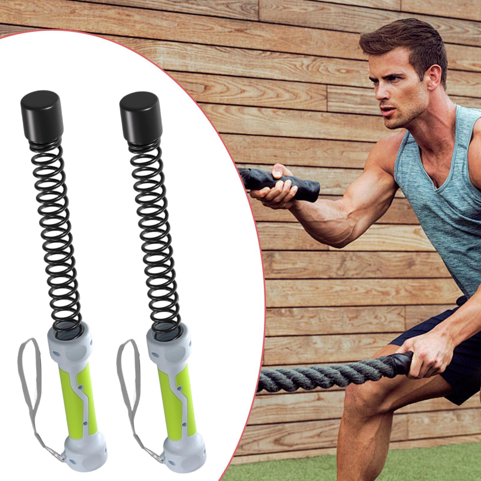 อุปกรณ์ฝึกซ้อมเชือกต่อแบบพกพา  - Battle Rope Exercise บทวิจารณ์และราคา