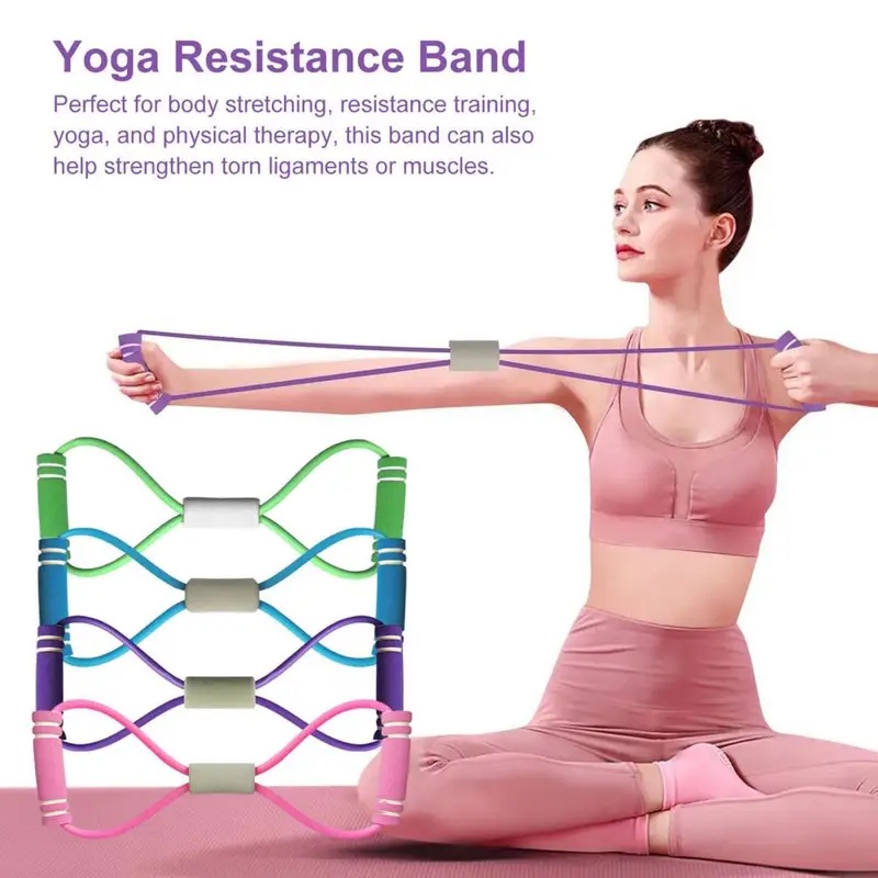 สายรัดออกกำลังกายแบบมีด้ามจับ  - Figure 8 Resistance Band บทวิจารณ์และราคา