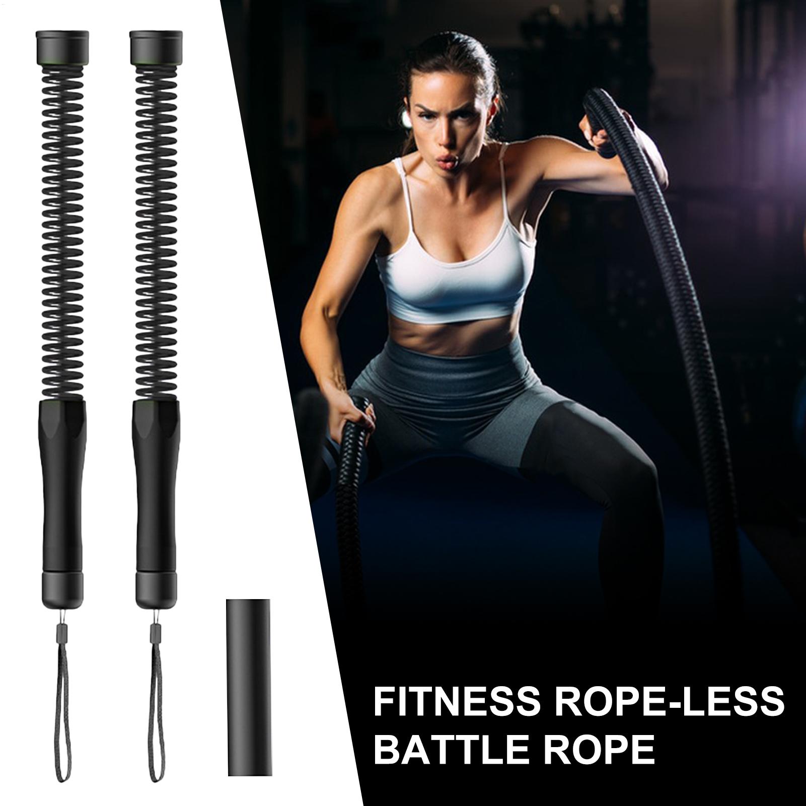 เชือกออกกำลังกายแบบไร้สาย สีดำ - Battle Rope Exercise บทวิจารณ์และราคา