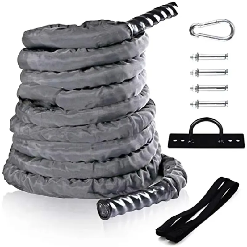 เชือกไนลอนคุณภาพสูงสำหรับออกกำ - Battle Rope Exercise บทวิจารณ์และราคา