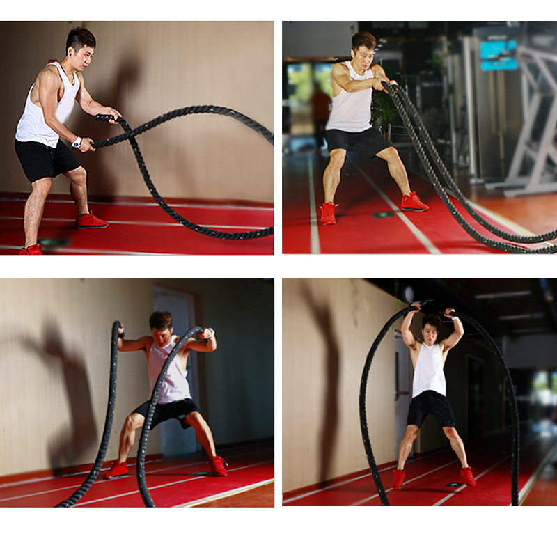 เชือกออกกำลังกาย 9M/12M/15M สำ - Battle Rope Exercise บทวิจารณ์และราคา