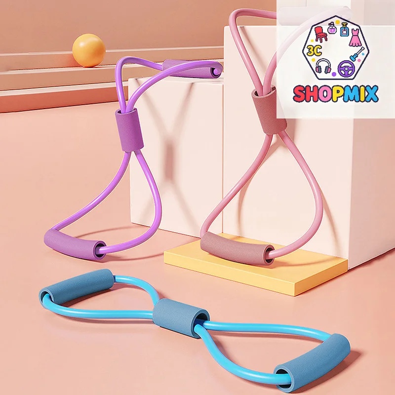 สายยางยืดโยคะ 8 แบบสำหรับออกกำ - Figure 8 Resistance Band บทวิจารณ์และราคา