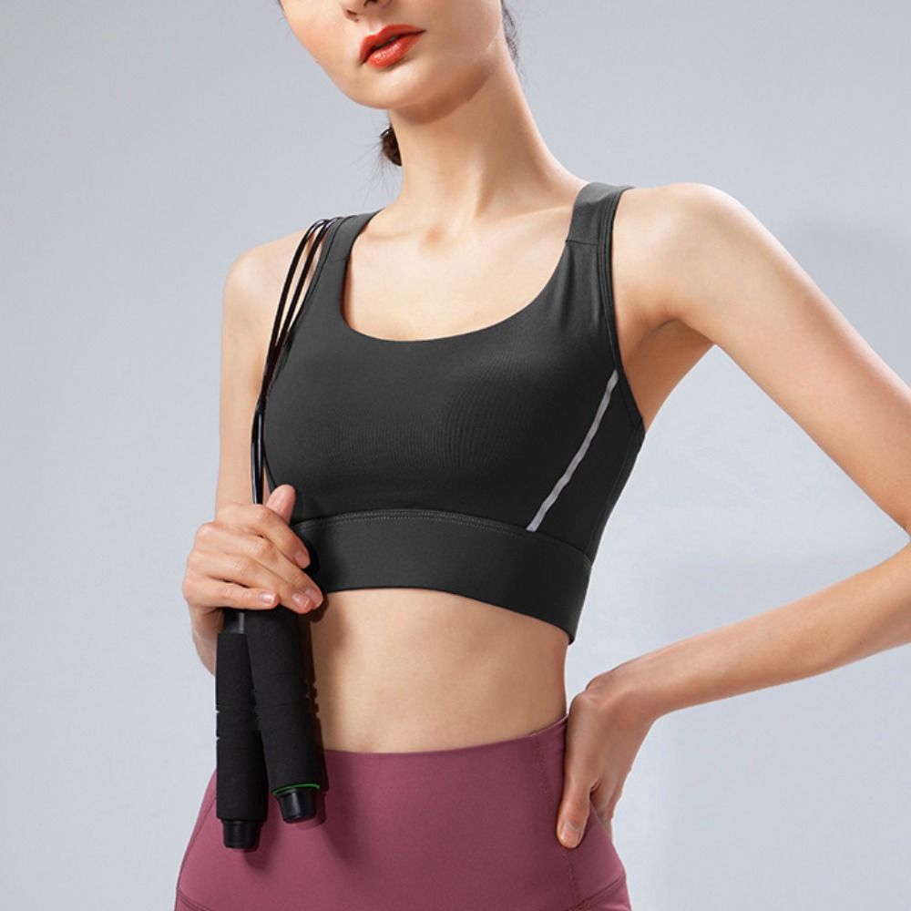สปอร์ตบราสีพื้นทรงตัวไอ ป้องกั - Fitness Yoga Youth บทวิจารณ์และราคา